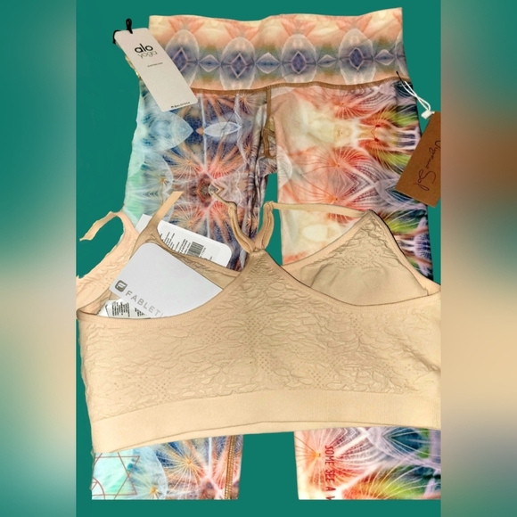 *NWTS* ALO TANK* FABLETIC BRALETTE* VICTORIA SECRETS* TANK ~ NIGAMA SOL SZ. MED - Picture 5 of 6